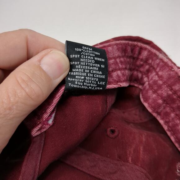 F*ck Off Slideback Hat Red One Size Adjustable Embroidered Pins PAG - Picture 10 of 10